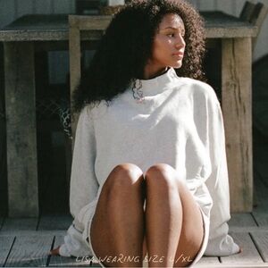 PARKE grey mock neck